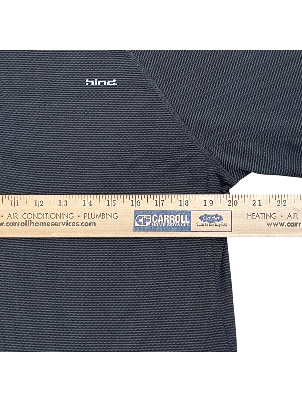 Hind Men's MED Black LS 1/4 Zip Activewear PLEASE READ! - Picture 11 of 13